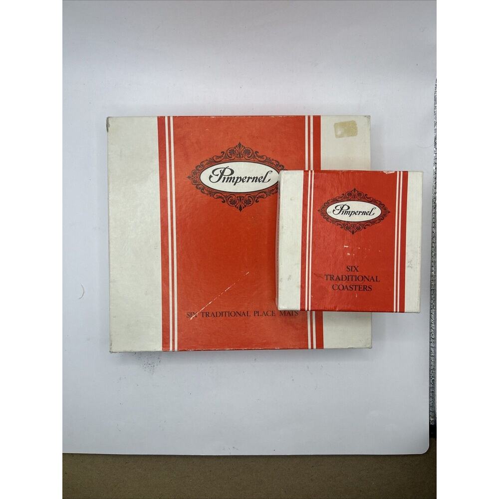 Pimpernel Traditional Collection English Village Place Mats And Coasters Vintage